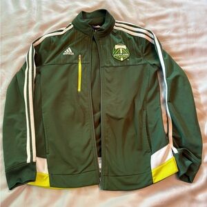 Portland Timbers warm up jacket, Adidas, youth Small (8). EUC